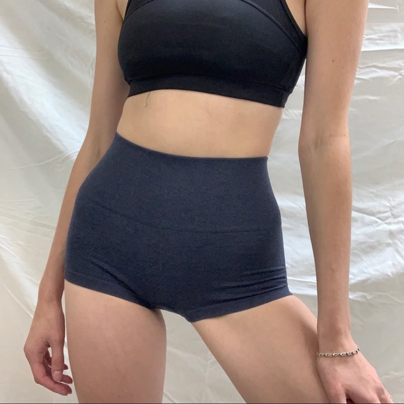 LuluLemon High Waisted Grey Shorts - Picture 1 of 7